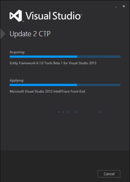 Updating Visual Studio 2013